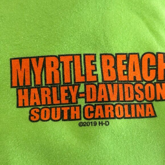 Harley-Davidson T-Shirt Men's Myrtle Beach South Carolina 2019 Spring Bike Week - Picture 10 of 10